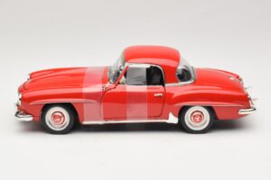Mercedes 190 SL W121 Cupê Vermelho ERTL 1:18 7465 Metal - imagem 3 de 6