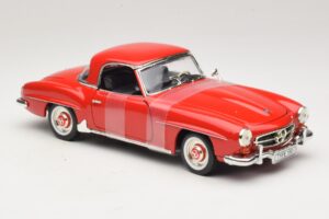 Mercedes 190 SL W121 Cupê Vermelho ERTL 1:18 7465 Metal - imagem 4 de 6