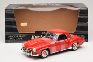 Mercedes 190 SL W121 Cupê Vermelho ERTL 1:18 7465 Metal - imagem 6 de 6