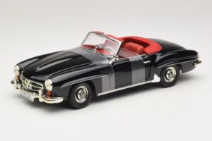 Mercedes 190 SL W121 Roadster Preto ERTL 1:18 7464 Metal