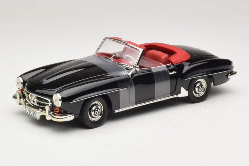 Mercedes 190 SL W121 Roadster Preto ERTL 1:18 Mercedes 190 SL W121 Roadster Preto ERTL 1:18 7464 Metal