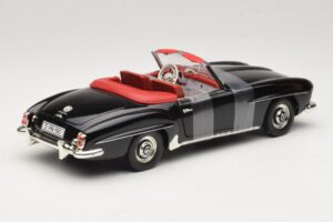 Mercedes 190 SL W121 Roadster Preto ERTL 1:18 7464 Metal - imagem 2 de 6