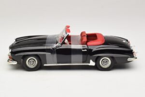 Mercedes 190 SL W121 Roadster Preto ERTL 1:18 7464 Metal - imagem 3 de 6