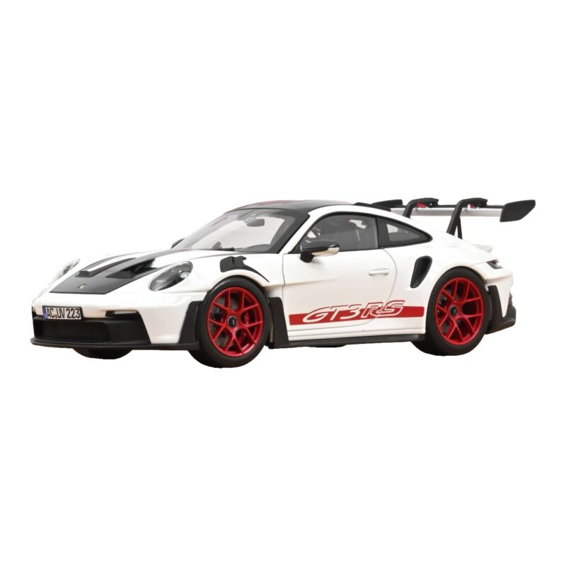 Porsche 911 992 GT3 RS Weissach Package Branco Pyro Red Norev 1:18 Porsche 911 992 GT3 RS Weissach Package Branco Pyro Red Norev 1:18 187373 Metal