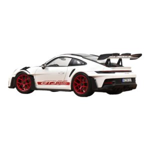 Porsche 911 992 GT3 RS Weissach Package Branco Pyro Red Norev 1:18 187373 Metal - imagem 3 de 3