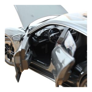 Porsche Taycan Turbo S Slate Grey Neo Norev 1:18 187654 Metal - imagem 4 de 5