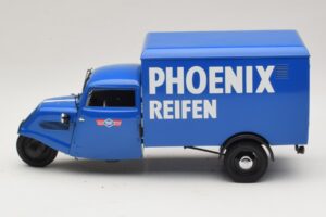 Tempo Hanseat Furgão de Três Rodas Phoenix Blue Minichamps 1:18 180099040 Metal - imagem 3 de 6