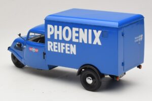 Tempo Hanseat Furgão de Três Rodas Phoenix Blue Minichamps 1:18 180099040 Metal - imagem 5 de 6
