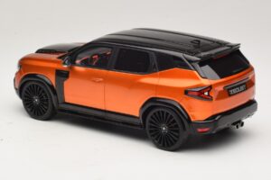 Dacia Duster Mk3 Redust Sport 4x2 Hybrid Metallic Orange Otto 1:18 OT1316 Resina - imagem 5 de 6
