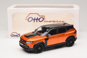 Dacia Duster Mk3 Redust Sport 4x2 Hybrid Metallic Orange Otto 1:18 OT1316 Resina - imagem 6 de 6