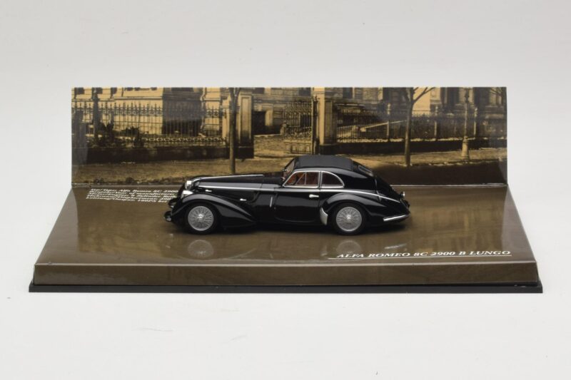 Alfa Romeo 8C 2900B Lungo Preto Minichamps 1:43 436120421 Metal