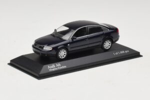 Audi A6 C5 Azul Metálico Minichamps 1:43 430010201 Metal - imagem 2 de 4