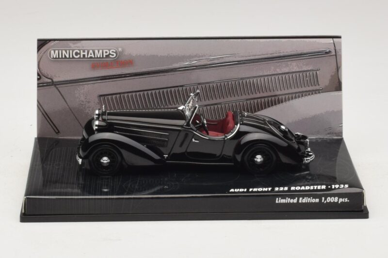 Audi Front 225 Roadster Preto Minichamps 1:43 Audi Front 225 Roadster Preto Minichamps 1:43 437019131 Metal