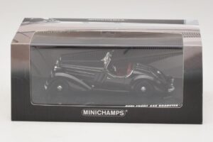 Audi Front 225 Roadster Preto Minichamps 1:43 437019131 Metal - imagem 5 de 5