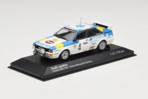 Audi Quattro #4 S. Blomqvist / B. Cederberg Rally Sweden Winner 1982 Minichamps 1:43 430821904 Metal - imagem 2 de 4
