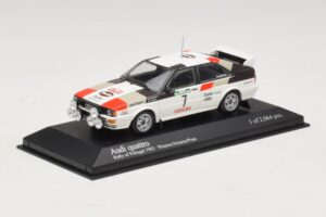 Audi Quattro #7 M. Mouton / F. Pons Pikes Peak International Hill Climb 1984 Minichamps 1:43 AUDI014 Metal - imagem 2 de 4