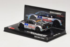Audi R8 LMS GT3 #111 Metha / Breslin Black Falcon 24 Hours of Nurburgring 2010 Minichamps 1:43 437101911 Metal - imagem 3 de 5