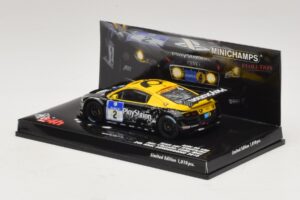 Audi R8 LMS GT3 #2 24 Hours of Nurburgring 2010 Minichamps 1:43 437101902 Metal - imagem 3 de 5