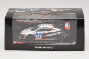 Audi R8 LMS GT3 #49 Krebs / Vogler Hankook 24 Hours of Nurburgring 2010 Minichamps 1:43 437101949 Metal - imagem 5 de 5