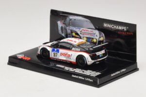 Audi R8 LMS GT3 #97 Phoenix Racing 24 Hours of Nurburgring 2010 Minichamps 1:43 437101997 Metal - imagem 3 de 5
