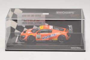 Audi R8 LMS Ultra #100 MS Racing Patel / Dobitsch ADAC GT Masters 2013 Minichamps 1:43 437130100 Metal - imagem 4 de 5