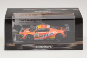 Audi R8 LMS Ultra #100 MS Racing Patel / Dobitsch ADAC GT Masters 2013 Minichamps 1:43 437130100 Metal - imagem 5 de 5
