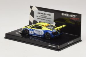 Audi R8 LMS Ultra #16 Busch 24 Hours of Nurburgring 2013 Minichamps 1:43 437130116 Metal - imagem 3 de 5