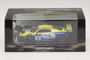 Audi R8 LMS Ultra #16 Busch 24 Hours of Nurburgring 2013 Minichamps 1:43 437130116 Metal - imagem 5 de 5