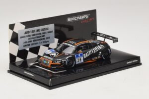 Audi R8 LMS Ultra #29 Team WRT Sandstorm L. Vanthoor 24 Hours of Nurburgring 2013 Minichamps 1:43 437130129 Metal - imagem 2 de 5