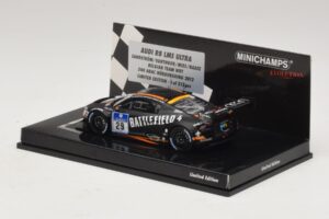 Audi R8 LMS Ultra #29 Team WRT Sandstorm L. Vanthoor 24 Hours of Nurburgring 2013 Minichamps 1:43 437130129 Metal - imagem 3 de 5