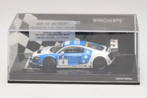 Audi R8 LMS Ultra #4 Phoenix Racing Ammermuller / H-J. Stuck 24 Hours of Nurburgring 2013 Minichamps 1:43 437131304 Metal - imagem 4 de 5