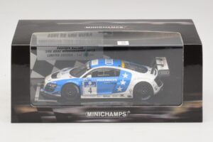 Audi R8 LMS Ultra #4 Phoenix Racing Ammermuller / H-J. Stuck 24 Hours of Nurburgring 2013 Minichamps 1:43 437131304 Metal - imagem 5 de 5