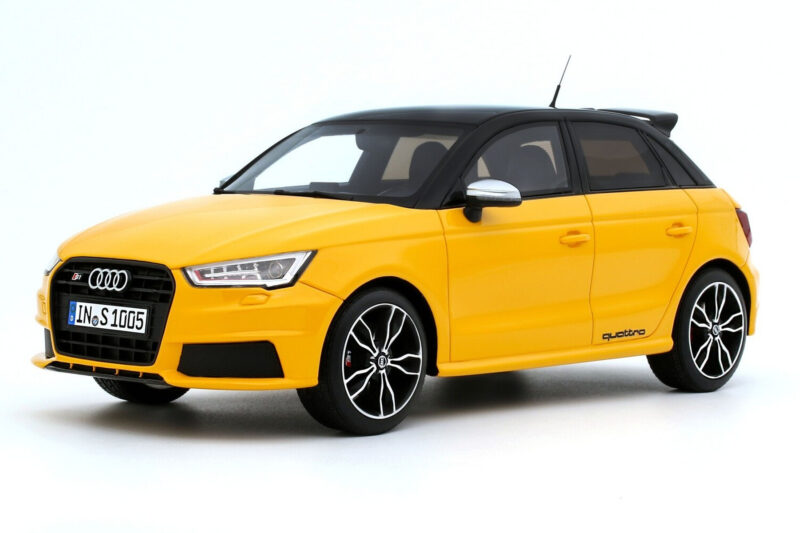 Audi S1 8X Sportback Vegas Yellow Otto 1:18 Audi S1 8X Sportback Vegas Yellow Otto 1:18 OT1246 Resina