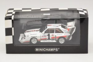 Audi Sport Quattro S1 #1 W. Rohrl Pikes Peak International Hill Climb Winner Record 1987 Minichamps 1:43 410871201 Metal - imagem 4 de 4