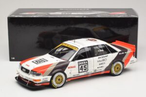 Audi V8 Quattro DTM #45 F. Biela Team AZR 1991 Minichamps 1:18 100911045 Metal - imagem 8 de 8