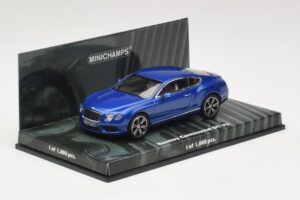 Bentley Continental GT V8 Azul Metálico Minichamps 1:43 436139982 Metal - imagem 2 de 4