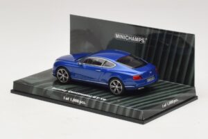 Bentley Continental GT V8 Azul Metálico Minichamps 1:43 436139982 Metal - imagem 3 de 4