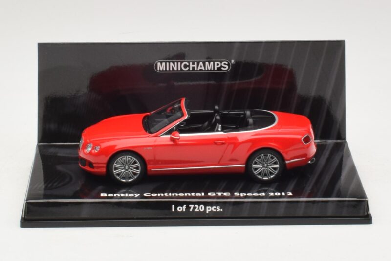 Bentley Continental GTC Speed Vermelho Minichamps 1:43 436139061 Metal