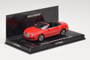 Bentley Continental GTC Speed Vermelho Minichamps 1:43 436139061 Metal - imagem 2 de 4