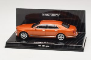Bentley Mulsanne Laranja Metálico Minichamps 1:43 436139902 Metal
