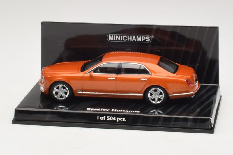 Bentley Mulsanne Laranja Metálico Minichamps 1:43 436139902 Metal