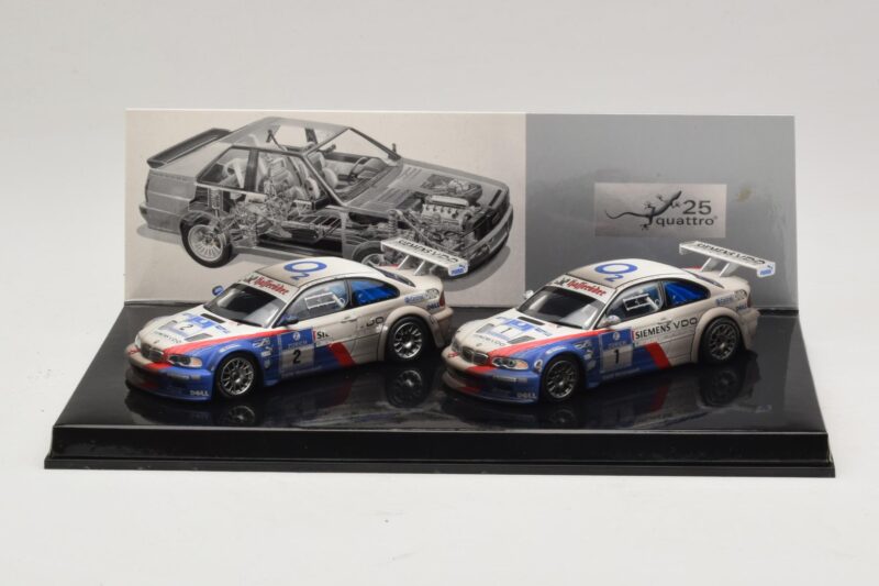 BMW M3 GTR Schnitzer Motorsport J. Müller / D. Müller / H-J. Stuck / P. Lamy Nürburgring 24 Hours Edição Vencedor Set 2004 Minichamps 1:43 BMW M3 GTR Schnitzer Motorsport J. Müller / D. Müller / H-J. Stuck / P. Lamy Nürburgring 24 Hours Edição Vencedor Set 2004 Mi