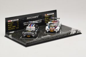 BMW M3 & M4 DTM Champions Set B. Spengler / M. Wittmann 2012 & 2014 Minichamps 1:43 412020723 Metal - imagem 2 de 5