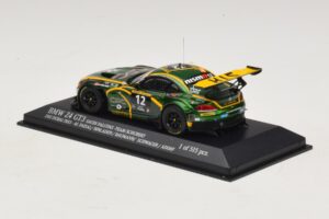 BMW Z4 GT3 Saudi Falcons #12 Al Faisal / Binladen 24 Hours of Dubai 2013 Minichamps 1:43 437132412 Metal - imagem 3 de 4