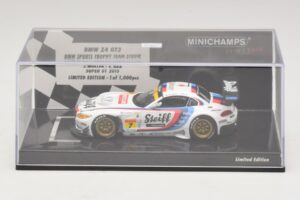 BMW Z4 GT3 Steiff #7 Muller / Ara Super GT 2015 Minichamps 1:43 447152007 Metal - imagem 4 de 5