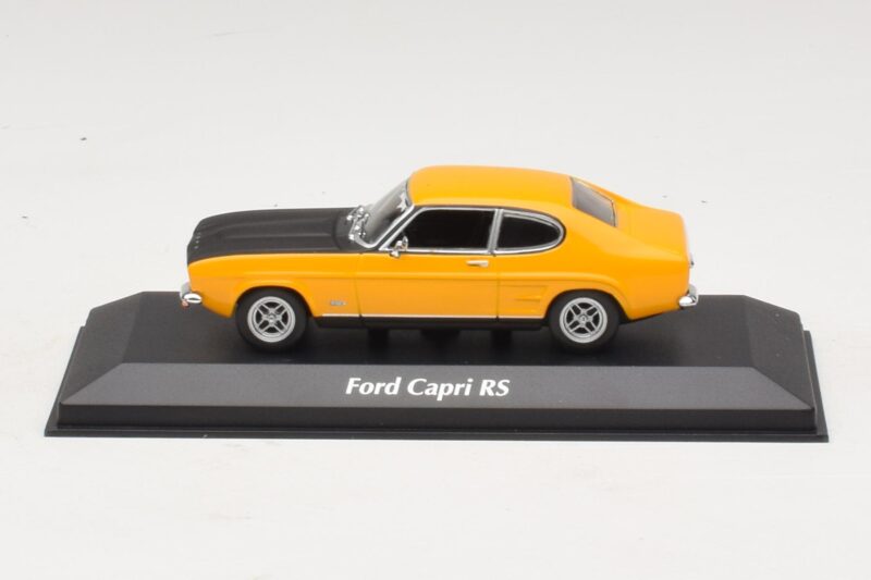 Ford Capri Mk1 RS Amarelo com Capô Preto Maxichamps 1:43 940085800 Metal