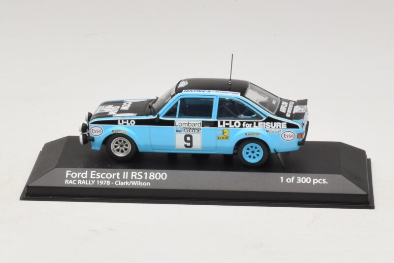 Ford Escort Mk2 RS1800 #9 R. Clark / Wilson RAC Rally 1978 Minichamps 1:43 Ford Escort Mk2 RS1800 #9 R. Clark / Wilson RAC Rally 1978 Minichamps 1:43 400788409 Metal