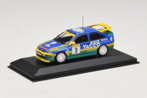 Ford Escort RS #3 Bernardini / Occelli Rally Monte Carlo Winner 1996 Minichamps 1:43 430968203 Metal - imagem 2 de 4