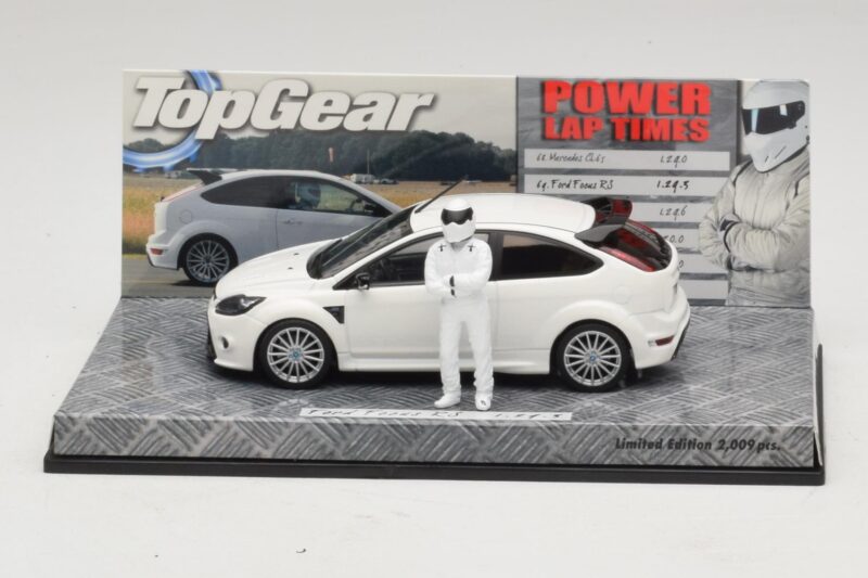 Ford Focus RS Mk2 Top Gear Branco Com Figura Minichamps 1:43 519438810 Metal