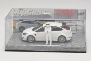 Ford Focus RS Mk2 Top Gear Branco Com Figura Minichamps 1:43 519438810 Metal - imagem 4 de 5